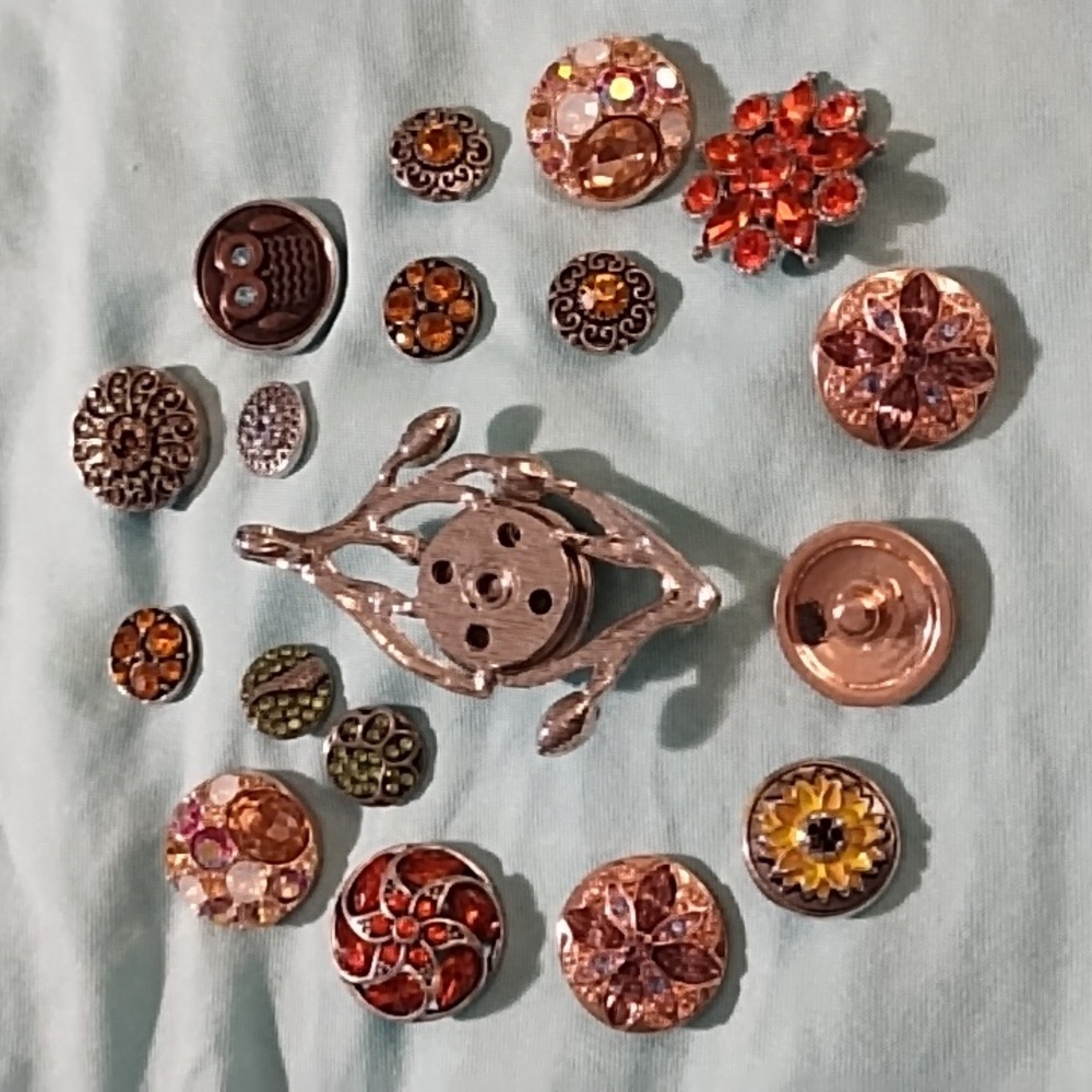 🇺🇸 Clearance 🇺🇸Elegant Snap Jewelry Pendant With Extra Inserts - Picture 2 of 3